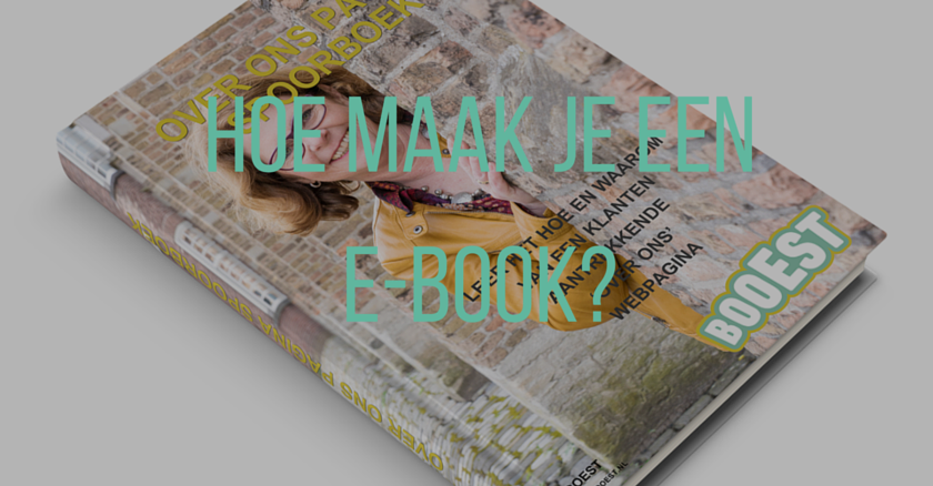 hoe maak je een ebook