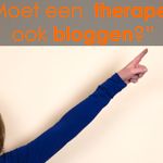 moet een therapeut bloggen