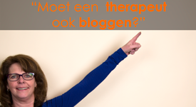 moet een therapeut bloggen