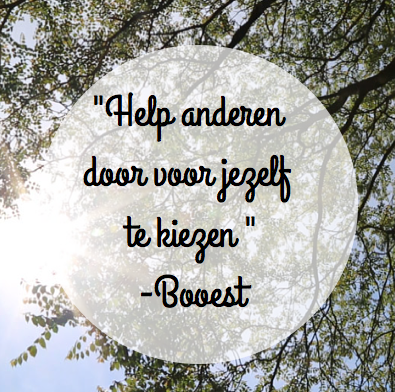 Help anderen door voor jezelf te kiezen - booest