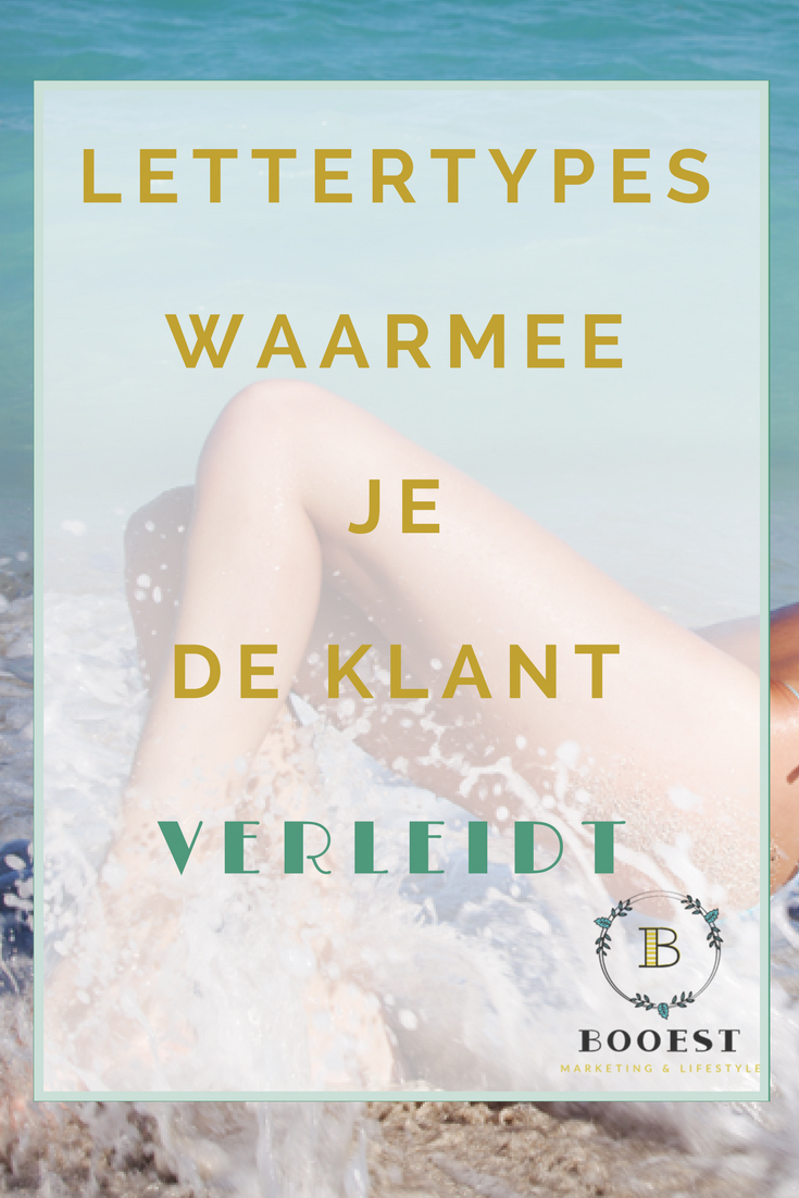 lettertypes waarmee je de klant verleidt